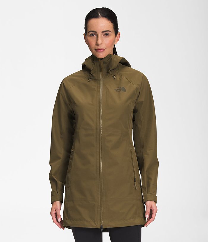 The North Face Womens Rain Jacket Dryzzle FUTURELIGHT™ Parka 109DCTAOW - Olive